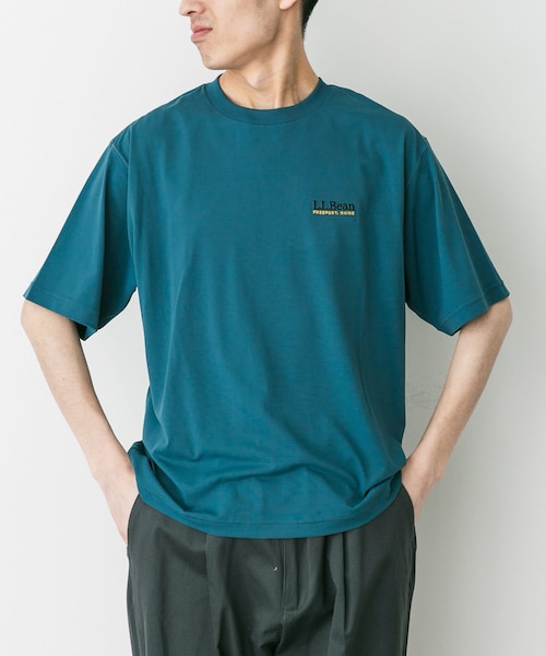 URBAN RESEARCH DOORS（アーバンリサーチドアーズ）の「L.L.Bean　Abbot Short Sleeve Crew（Tシャツ/カットソー・メンズ・Ivory/Night/Green・M/L/XL）」の3枚目の写真