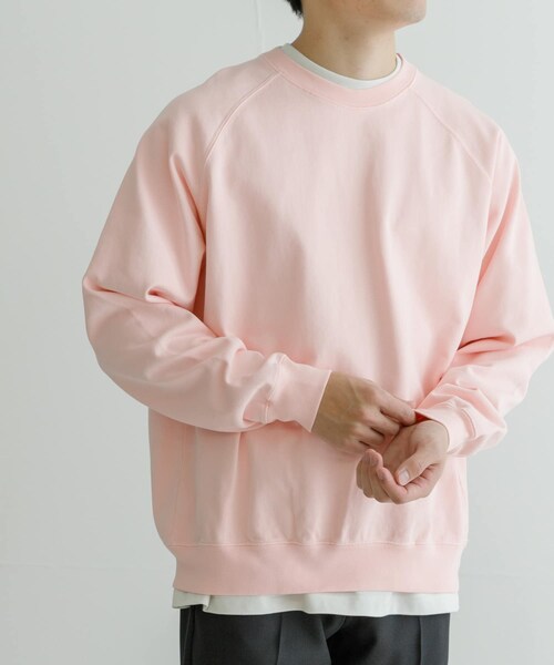URBAN RESEARCH（アーバンリサーチ）の「ndx　RaglanSweat（スウェット・メンズ・ROSE BLUSH/DARK NAVY/BURNT SAND・M/L）」の4枚目の写真