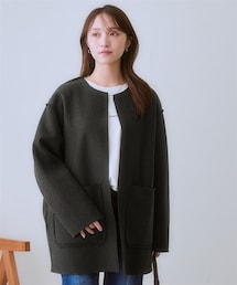 nissen | 軽量リバーシブルリングウールライクジャケットコート＜大きいサイズ有＞(ジャケット/アウター)