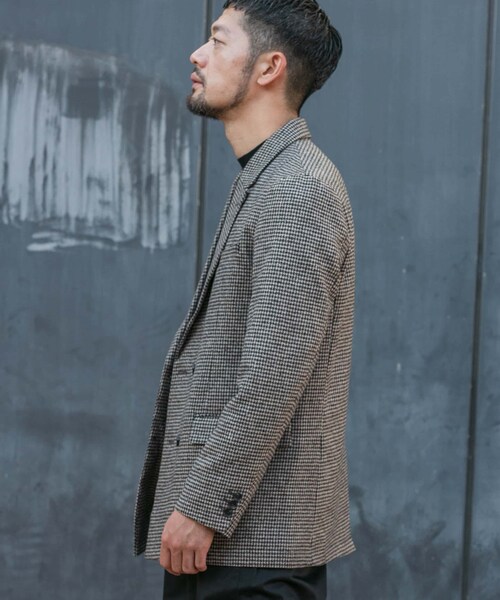 URBAN RESEARCH ROSSO（アーバンリサーチロッソ）の「クラシックダブルジャケット（テーラードジャケット・メンズ・ヘリンボーン/CHECK・M/L/XL）」の13枚目の写真