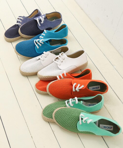 URBAN RESEARCH Sonny Label（アーバンリサーチサニーレーベル）の「DICAS　メッシュ×キャンバスレースアップシューズ∴（その他シューズ・メンズ・ホワイト/NAVY/ORANGE/L GREEN/L BLUE・40/41/42）」の7枚目の写真