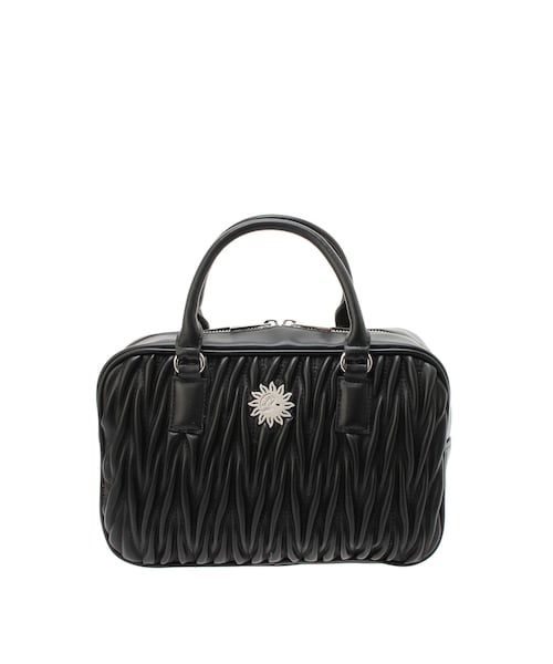 EVRIS（エヴリス）の「ワイドスクエアハンドBAG（ハンドバッグ・レディース・ホワイト/ブラック/ミックス・F）」の5枚目の写真