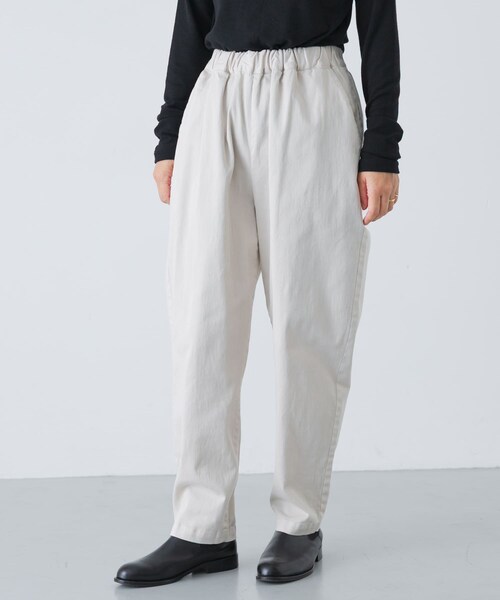 かぐれ（カグレ）の「コットンストレッチイージーパンツ（その他パンツ・レディース・BEIGE/OFF/BLACK/GRAY・FREE）」の13枚目の写真