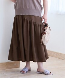 nissen | ＜大きいサイズ＞美ラクRUタッチ下半身をすっきりカバーできる大人のデザインスカート（接触冷感・UVカット）(スカート)