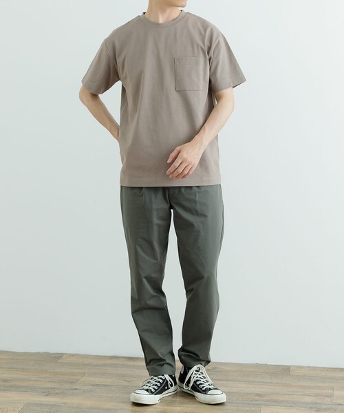 ITEMS URBANRESEARCH（アイテムズ アーバンリサーチ）の「『吸水速乾/イージーケア/UVカット』高機能TC天竺 ポケットTシャツ（Tシャツ/カットソー・メンズ・BLU/WHT/GREIGE/CHA・M/L）」の18枚目の写真