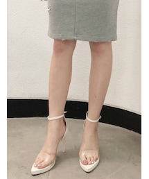 GYDA | シンプルクリアアンクルミュール(サンダル)