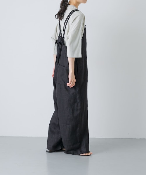 かぐれ（カグレ）の「AUGUSTE PRESENTATION リネン長袖ロンパース