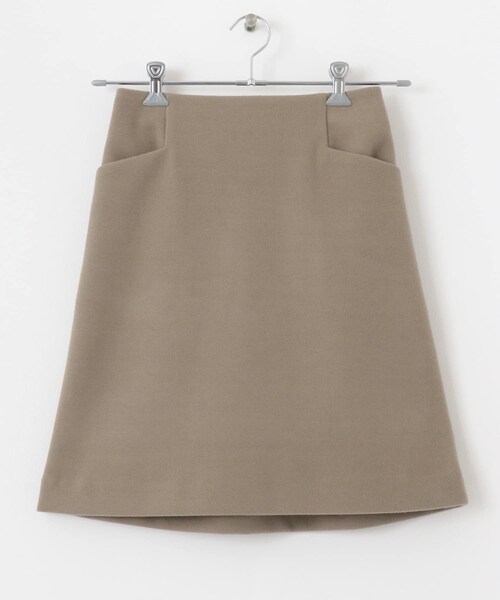 URBAN RESEARCH Sonny Label（アーバンリサーチサニーレーベル）の「メルトン風台形ミニスカート（スカート・レディース・ブラック/ベージュ・36/38）」の21枚目の写真