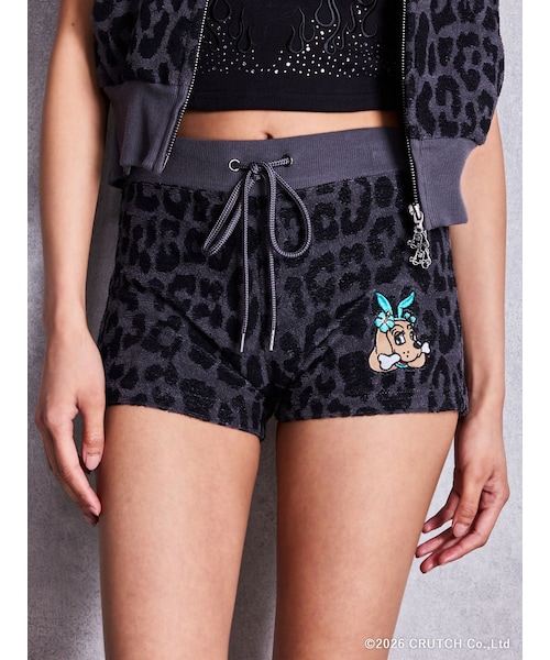 GYDA(ジェイダ)の「GYDA×GALFY leopard pile マイクロショートパンツ(その他パンツ・レディース・ブラック/ピンク/ベージュ・F)」の2枚目の写真