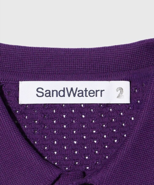 ADAM ET ROPE'(アダムエロペ)の「【SandWaterr/サンドウォーター】ORGANIZED POLO SS(ポロシャツ・メンズ・ブラック/パープル・1/2)」の10枚目の写真