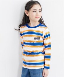 nissen | 綿１００％マルチボーダーTシャツ（男の子・女の子）(Tシャツ/カットソー)