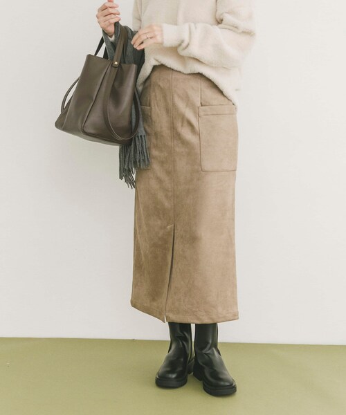 ITEMS URBANRESEARCH（アイテムズ アーバンリサーチ）の「フェイクスエードタイトスカート（スカート・レディース・IVO/MOC/SUMIKURO・FREE）」の20枚目の写真