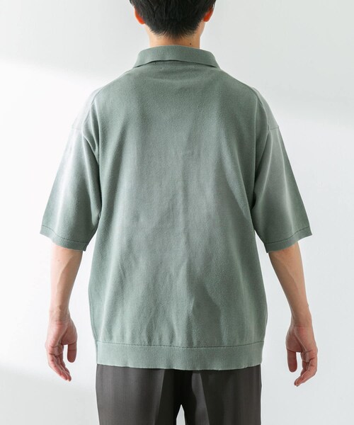 URBAN RESEARCH Sonny Label（アーバンリサーチサニーレーベル）の「ピグメントニットポロシャツ（ニット/セーター・メンズ・グリーン/スミクロ・M/L）」の16枚目の写真