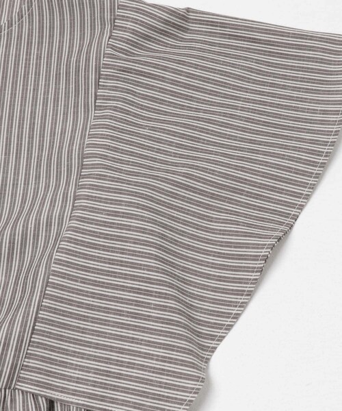 URBAN RESEARCH ROSSO（アーバンリサーチロッソ）の「『WEB限定』『UR TECH Smart Linen Touch』フレアスリーブブラウス（シャツ/ブラウス・レディース・B/STRIPE/NAVY/LIGHT PINK・Free）」の4枚目の写真