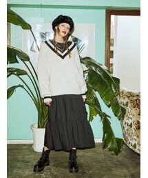 jouetie | ラインニットレイヤードワンピース(ワンピース)