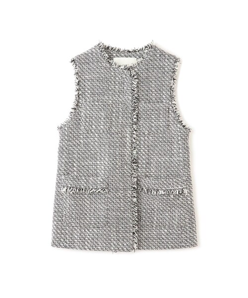 ROPE'(ロペ)の「ミックスツイードジレベスト/26SS(ベスト・レディース・ブラック系/オフホワイト/ネイビー・F)」の10枚目の写真