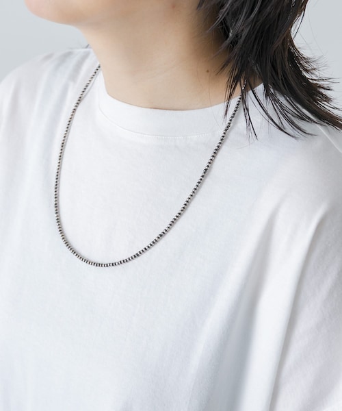 かぐれ（カグレ）の「ERICKA NICOLAS BEGAY　PLAIN DESIGN NECKLACE 60（ネックレス・レディース・SHINY/OXIDIZED・60）」の2枚目の写真
