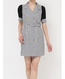 RESEXXY | スリーブシアーデザインミニワンピース(ワンピース)