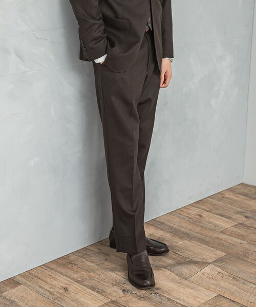 URBAN RESEARCH DOORS（アーバンリサーチドアーズ）の「LIFE STYLE TAILOR　フラノパンツ（スラックス・メンズ・GRAY-CH/BROWN・44/46/48/50）」の17枚目の写真