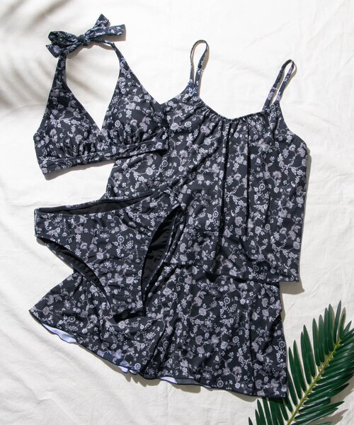 RODE SKO（ロデスコ）の「ロンパース付3点セット∴（水着・レディース・NAVY/BLACK・FREE）」の3枚目の写真
