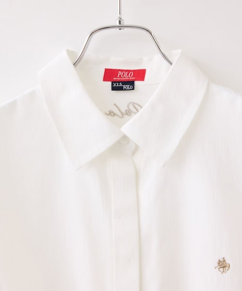 VIS(ビス)の「【POLO BCS】VIS別注コンパクトシャツ(シャツ/ブラウス・レディース・ブラック系/ホワイト系/サックス/ピンク・F)」の14枚目の写真