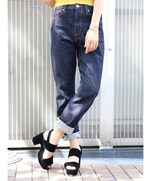 dazzlin（ダズリン）の「【sc】dazzlin ORIGINAL STRAIGH（デニムパンツ・レディース・ブルー/インディゴ・23ｲﾝﾁ/24ｲﾝﾁ/25ｲﾝﾁ）」の7枚目の写真