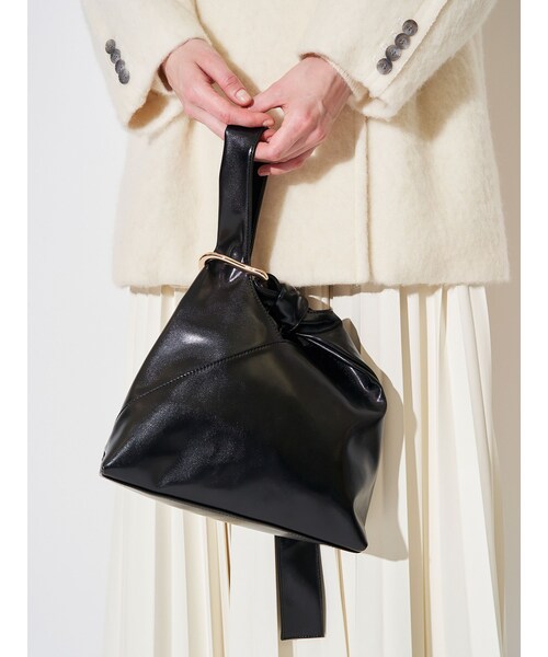 ELENDEEK（エレンディーク）の「CROSS MARCHE BAG（ハンドバッグ・レディース・ブラック/オフホワイト/ブラウン・F）」の11枚目の写真