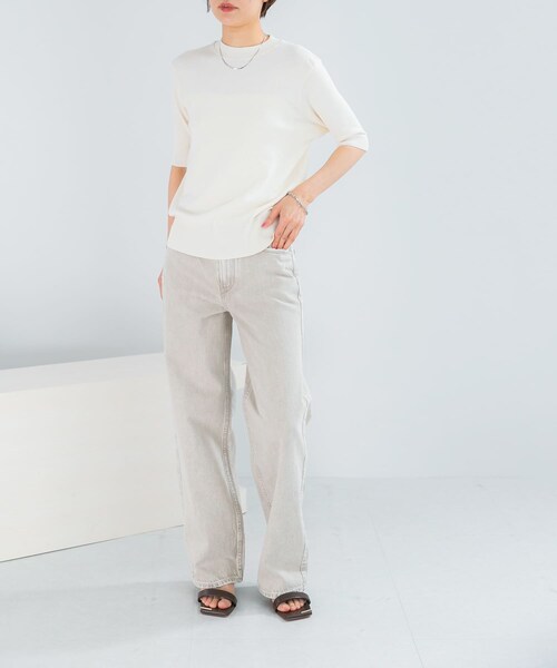URBAN RESEARCH ROSSO（アーバンリサーチロッソ）の「upper hights　THE NIECE MID-RISE（デニムパンツ・レディース・SUNA・22/23/24/25）」の6枚目の写真