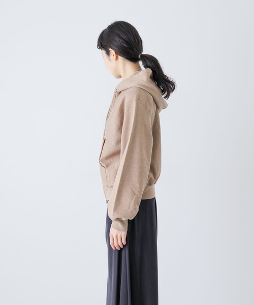 かぐれ（カグレ）の「blurhmsROOTSTOCK　THIN-SWEAT HOODIE ZIP（パーカー・レディース・H White/DarkNavy/H Beige・0）」の21枚目の写真
