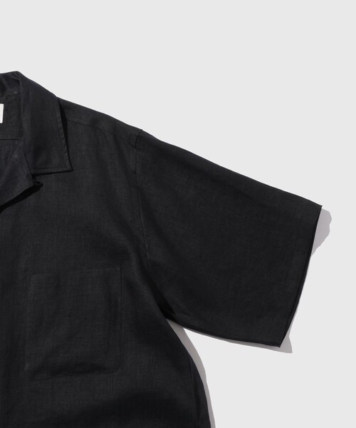 ADAM ET ROPE'(アダムエロペ)の「【MARKAWARE/マーカウェア】NEW OPEN COLLAR S/S SHIRT(シャツ/ブラウス・メンズ・ブラック・1/2/3)」の7枚目の写真