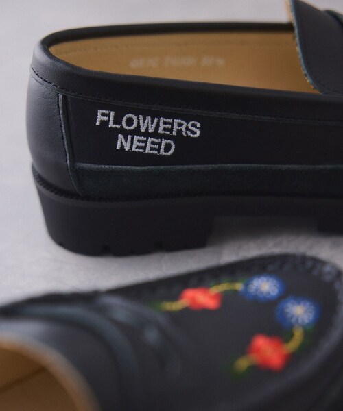 ADAM ET ROPE'(アダムエロペ)の「【KYOU for ADAM ET ROPE】SKOOL Type.2 EXTRALIGHT Exclusive Embroidered Coin Loafers by HARUTA(ローファー・レディース・ブラック・22.5/23/23.5/24)」の7枚目の写真
