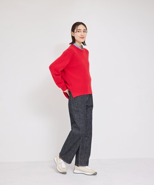 ROPE'(ロペ)の「ストレッチデニムストレートパンツ(デニムパンツ・レディース・ネイビー/ブルー・36/38/40)」の15枚目の写真