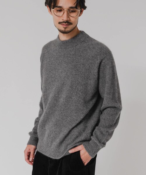 URBAN RESEARCH（アーバンリサーチ）の「FOX CASHMERE CREW-NECK KNIT（ニット/セーター・メンズ・GREGE/D GREEN/BROWN/GRAY・M/L）」の5枚目の写真