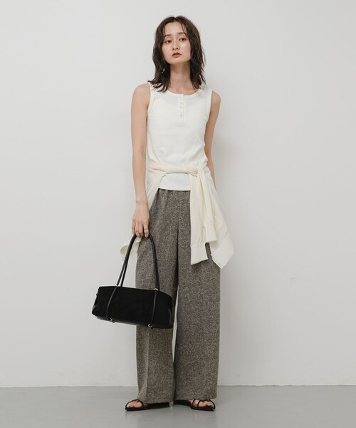 SENSE OF PLACE by URBAN RESEARCH(センスオブプレイスバイアーバンリサーチ)の「FSコンビワイドバッグ(トートバッグ・レディース・IVORY/BLACK/CAMEL・One)」の18枚目の写真