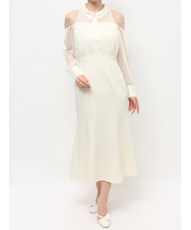 RESEXXY | シアースリーブシャツマーメイドワンピース(シャツワンピース)