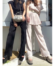 EMODA | シャーリングラフパンツ(その他パンツ)