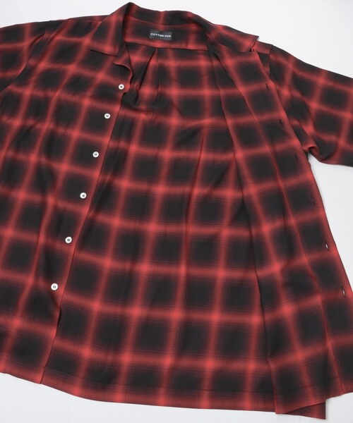 URBAN RESEARCH(アーバンリサーチ)の「COTTON PAN SOHOオンブレシャツショートスリーブ(シャツ/ブラウス・メンズ・GRAY/RED×BLK・2/3)」の13枚目の写真