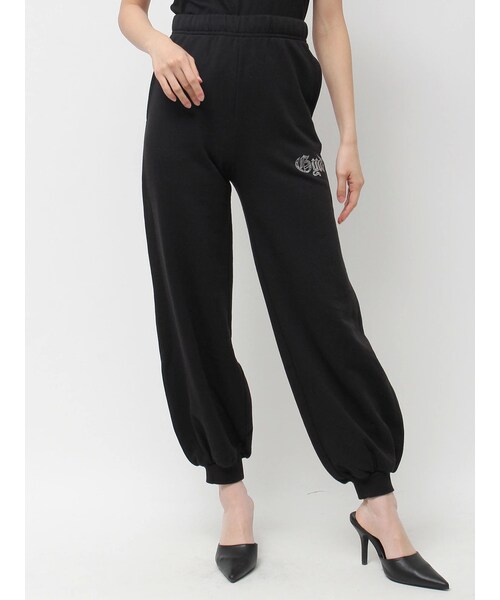 GYDA（ジェイダ）の「GYDA bijouスウェットジョガーパンツ（スウェットパンツ・レディース・グレー/ブラック・F）」の3枚目の写真