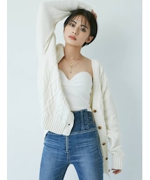 GYDA | 2WAYモールヤーンケーブルニットTOPS(ニット/セーター)