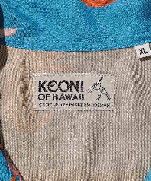 ADAM ET ROPE'(アダムエロペ)の「【KEONI OF HAWAII/ケオニ・オブ・ハワイ】OLIVER by PARKER MOOSMAN(シャツ/ブラウス・メンズ・ブルー/ピンク・L/XL)」の13枚目の写真