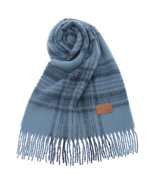 EVRIS（エヴリス）の「シャギーソフトマフラー（マフラー・レディース・ホワイト/ブラック/マスタード/ブルー・F）」の21枚目の写真