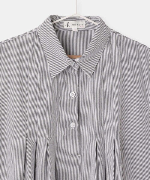 ROPE' PICNIC(ロペピクニック)の「【KIDS/キッズ】コードレーンシャツワンピース(シャツワンピース・キッズ・ブラック系/サックス・120/130/140/150)」の12枚目の写真