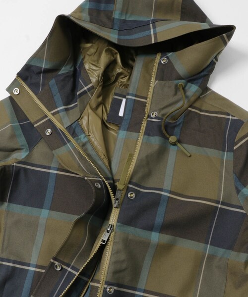THE GOODLAND MARKET（ザグッドランドマーケット）の「AIGLE　透湿防水 チェックパターンロングジャケット（テーラードジャケット・レディース・TERRA・34/36/38）」の7枚目の写真