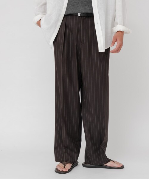 URBAN RESEARCH（アーバンリサーチ）の「TW STRIPE TROUSER（その他パンツ・メンズ・BROWN/NAVY・M/L）」の4枚目の写真