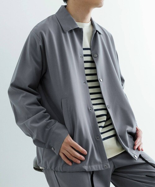 ITEMS URBANRESEARCH(アイテムズ アーバンリサーチ)の「『セットアップ対応』ウォッシャブル×クールタッチ TRコーチジャケット(ブルゾン・メンズ・CHK/BEG/GRY/BLK・M/L)」の20枚目の写真