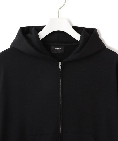 ADAM ET ROPE'(アダムエロペ)の「【WRAPINKNOT(ラッピンノット)】ZIP Hoodie(パーカー・レディース・ブラック/ネイビー・1)」の15枚目の写真