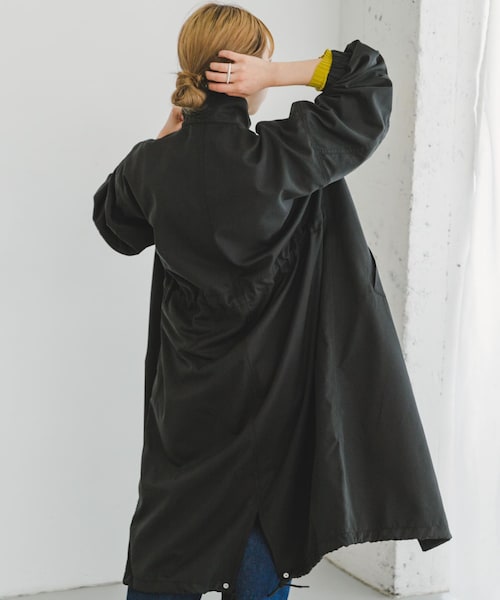 ITEMS URBANRESEARCH（アイテムズ アーバンリサーチ）の「モッズコート（モッズコート・レディース・KHK/BLK・FREE）」の5枚目の写真