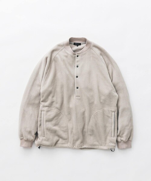 EKAL（エカル）の「『UR TECH』 フリースプルオーバー（Tシャツ/カットソー・メンズ・グレージュ/オレンジ/ブラック・M/L）」の7枚目の写真