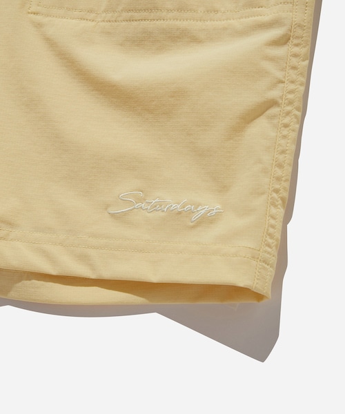 Saturdays NYC(サタデーズ ニューヨークシティ )の「TYLER STRETCH SHORT(水着・レディース・ベージュ/ピンク・L/M/S/XL/XS)」の15枚目の写真