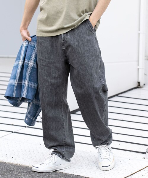 URBAN RESEARCH Sonny Label（アーバンリサーチサニーレーベル）の「デニムバレルパンツ（デニムパンツ・メンズ・グレー/ブラック/インディゴ・M/L）」の15枚目の写真